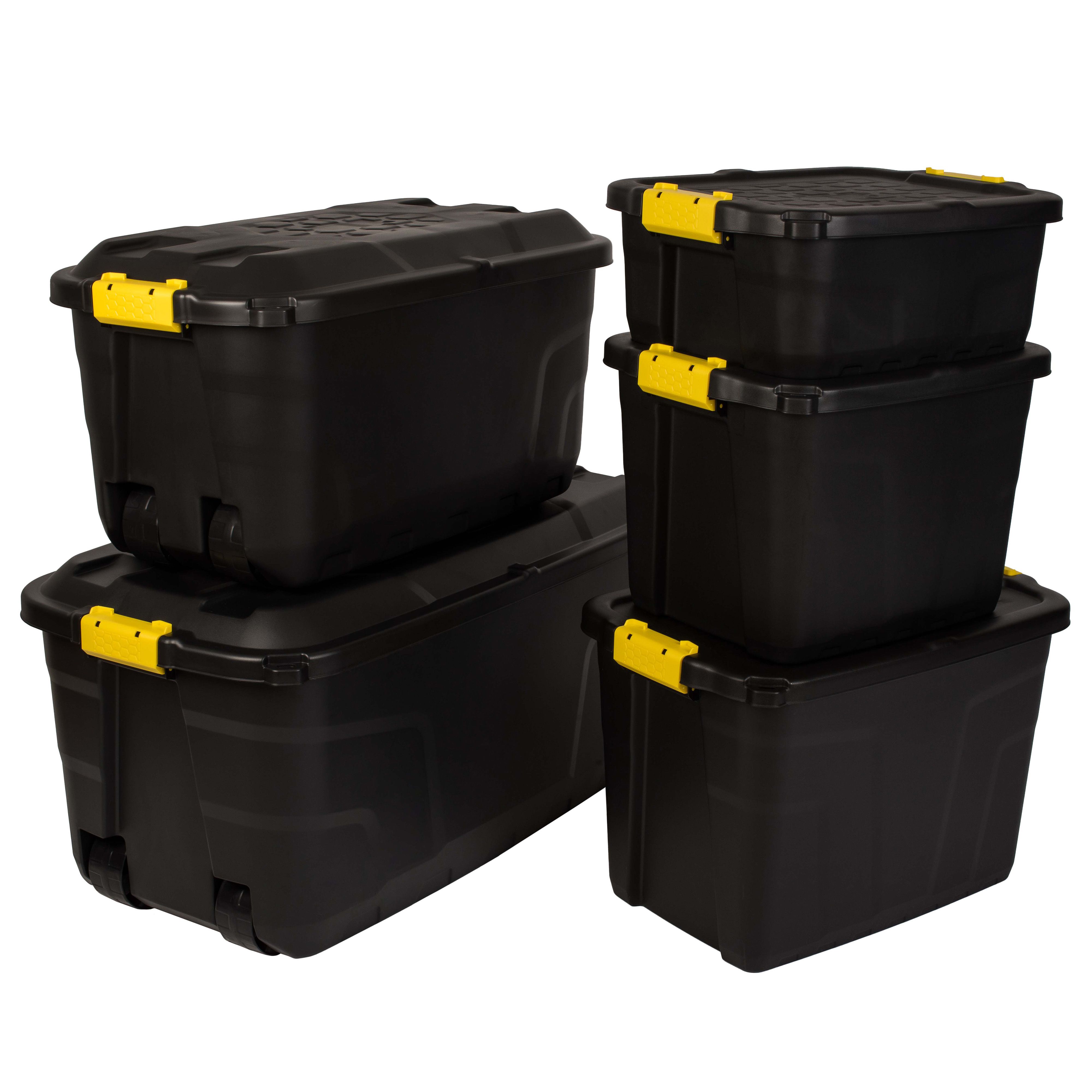 Allstore Heavy duty 36L Large Plastic Stackable Storage box with Lid