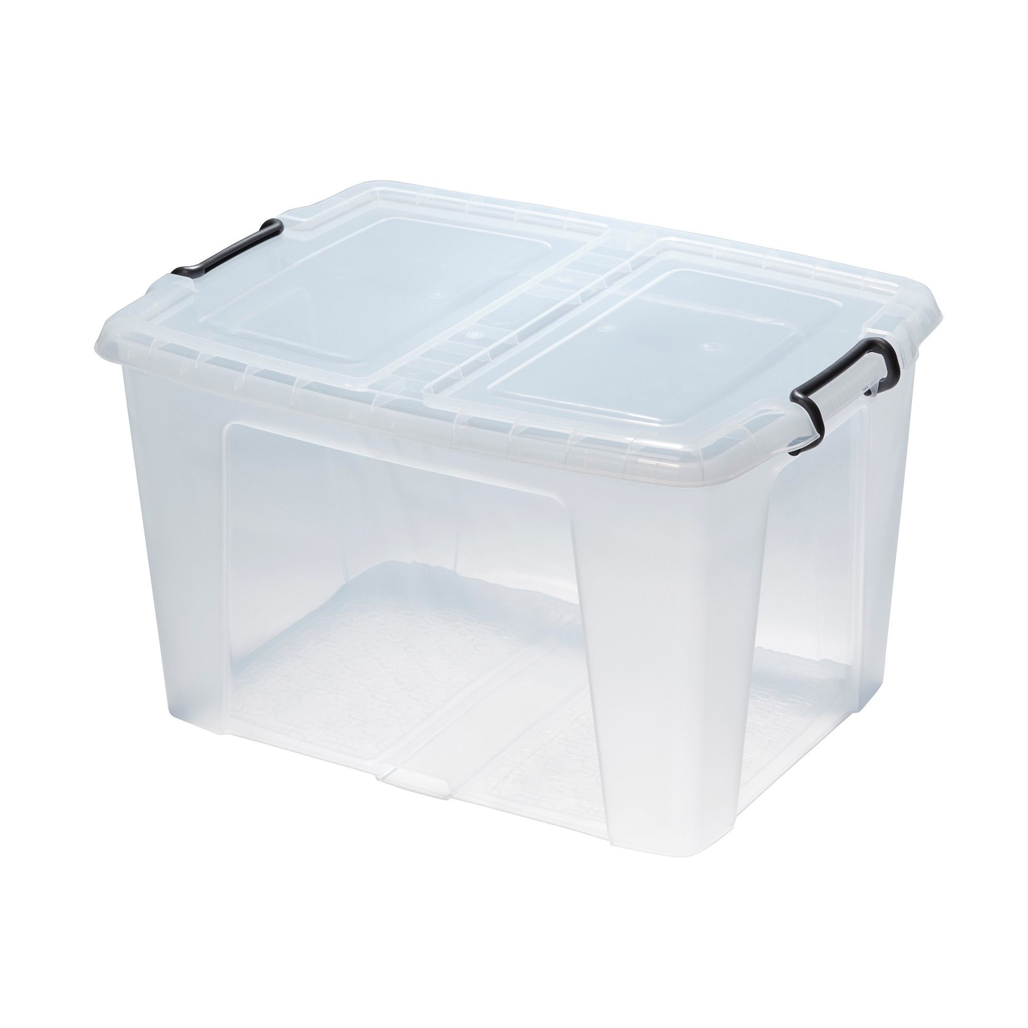Buy Strata Curve 3 x 65L Plastic Box with Lid - Clear