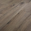 Strood Grey Gloss Oak effect Laminate Flooring Sample