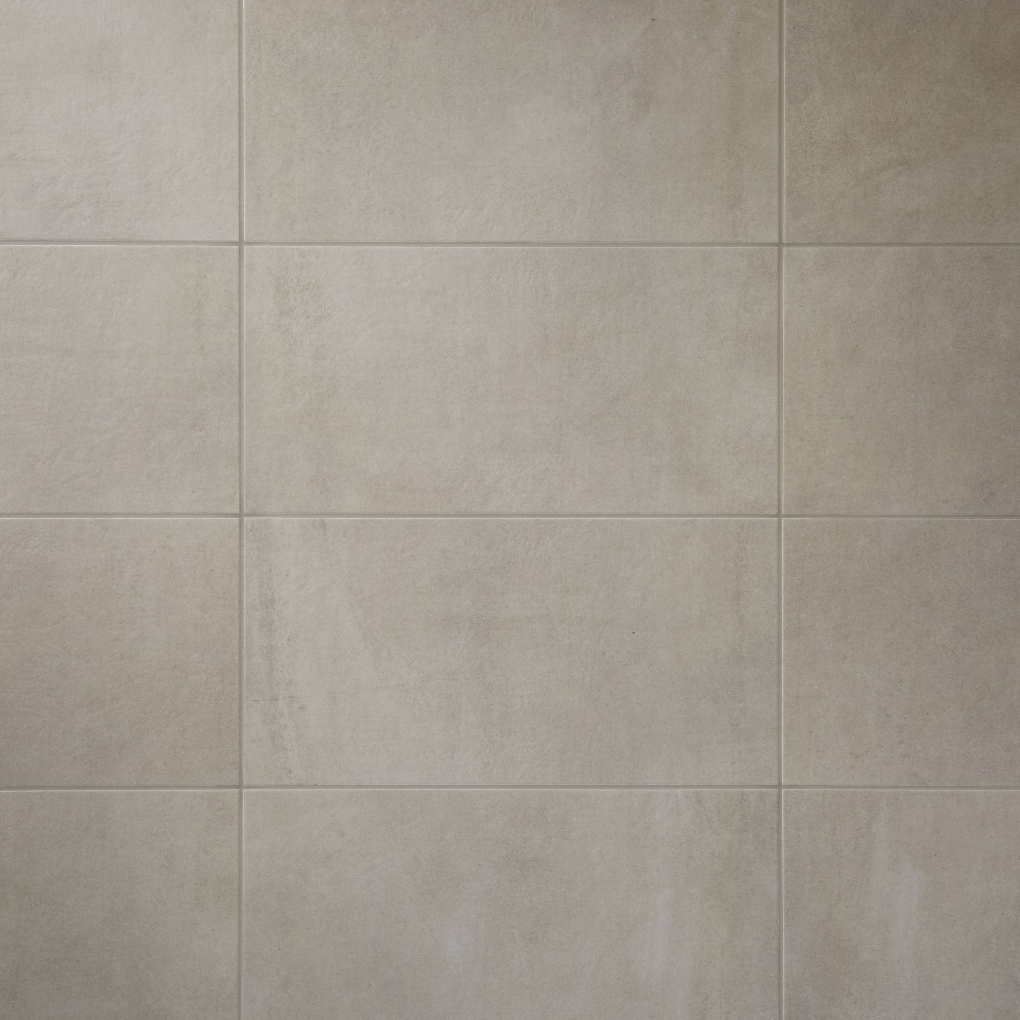 Structured Off white Matt Concrete effect Porcelain Wall & floor Tile, Pack of 6, (L)600mm (W)300mm