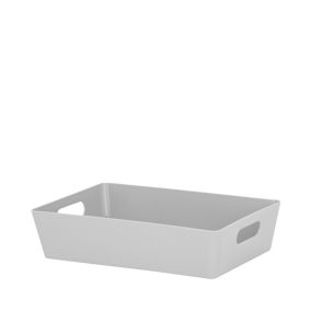 Studio 4.01 Grey Plastic Nestable Storage basket (H)60mm (W)170mm
