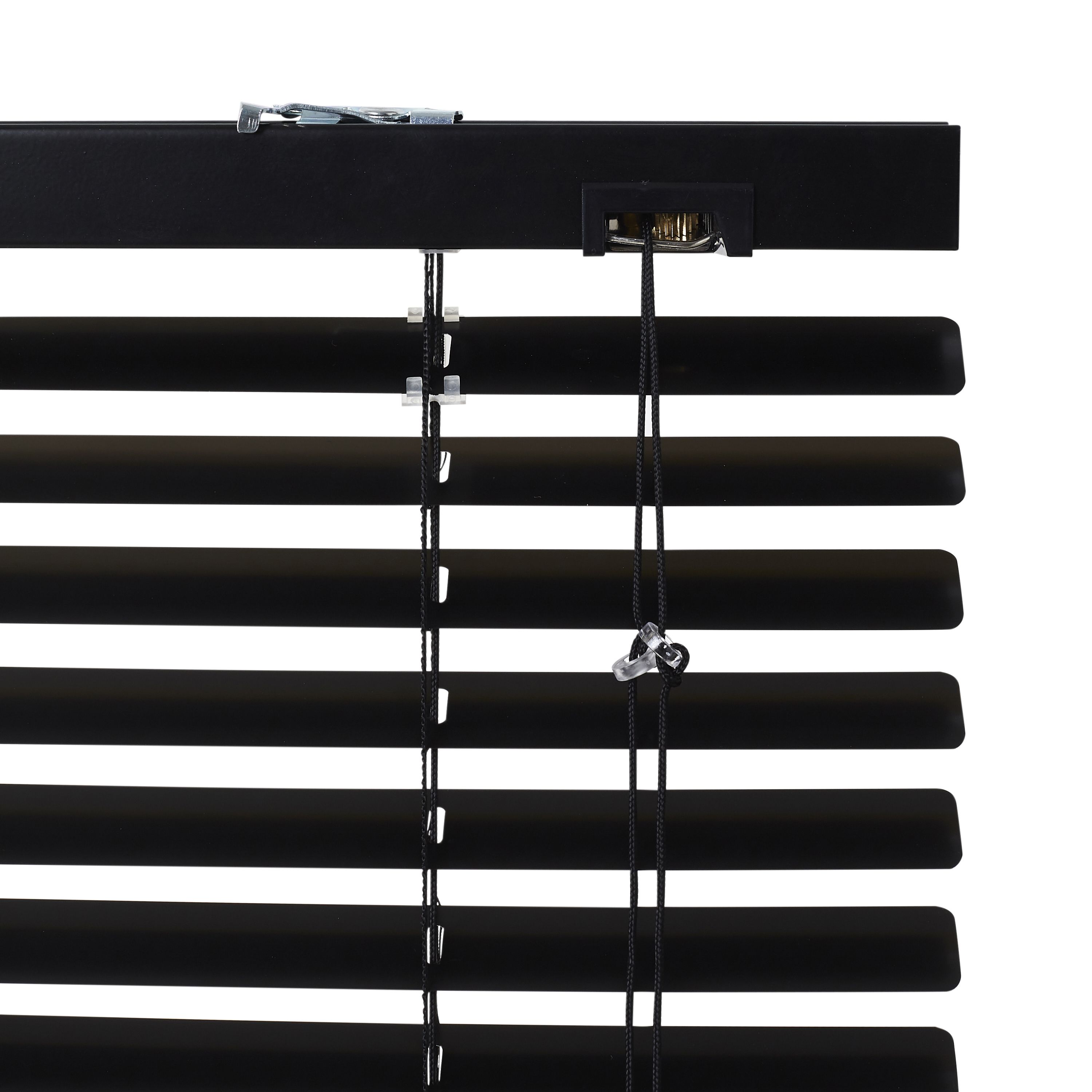 Studio Black Aluminium Venetian Blind (W)60cm (L)180cm