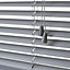 Studio Grey Nickel effect Aluminium Venetian Blind (W)90cm (L)180cm