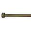 Stydd Antique brass effect Metal Ball Curtain pole finial (Dia)19mm, Pack of 2