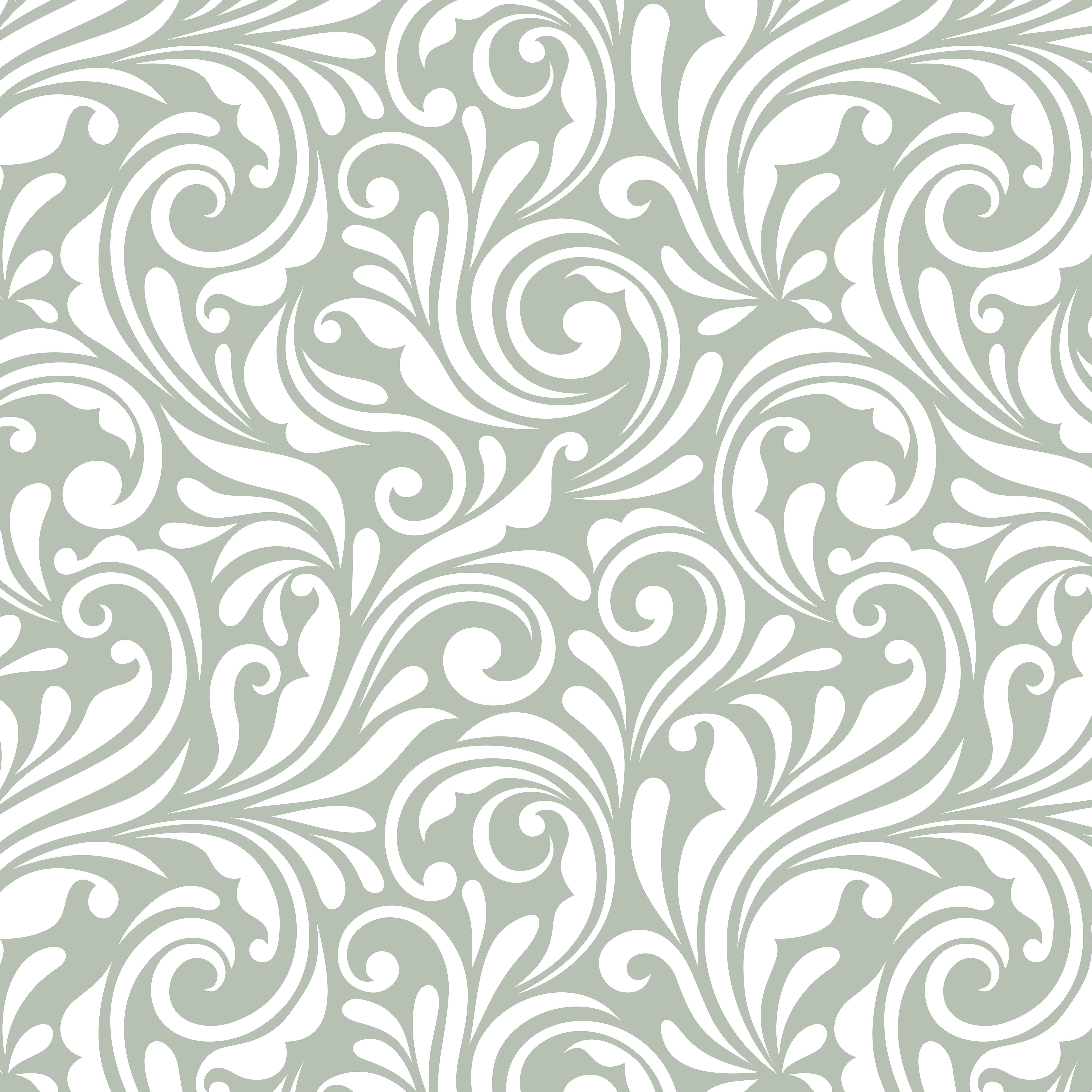 Stylepanel Acrylic Bathroom Decorative panel (H)2400mm (W)1200mm - Gloss Sage Floral