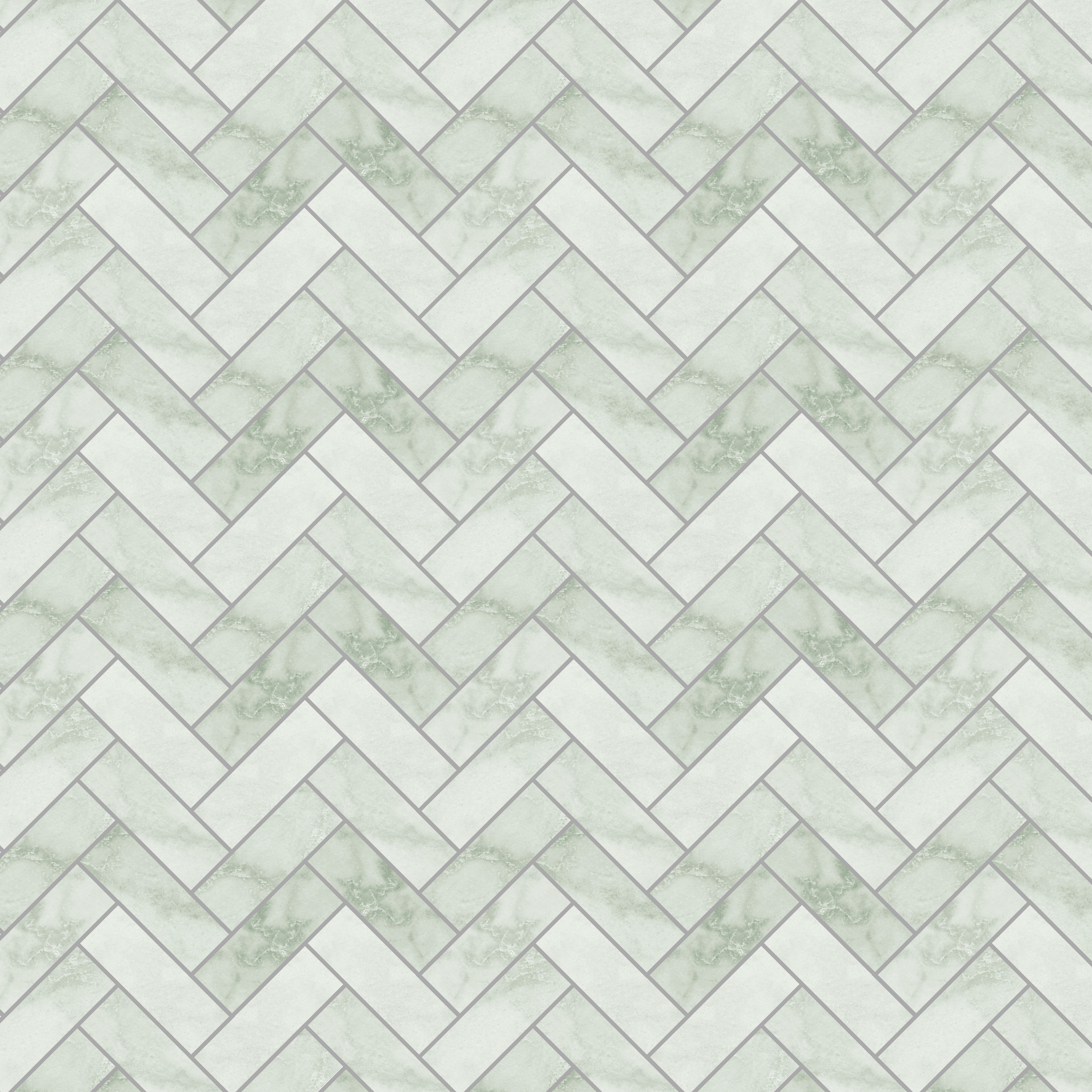 Stylepanel Acrylic Bathroom Decorative panel (H)2400mm (W)896mm - Gloss Grey Chevron