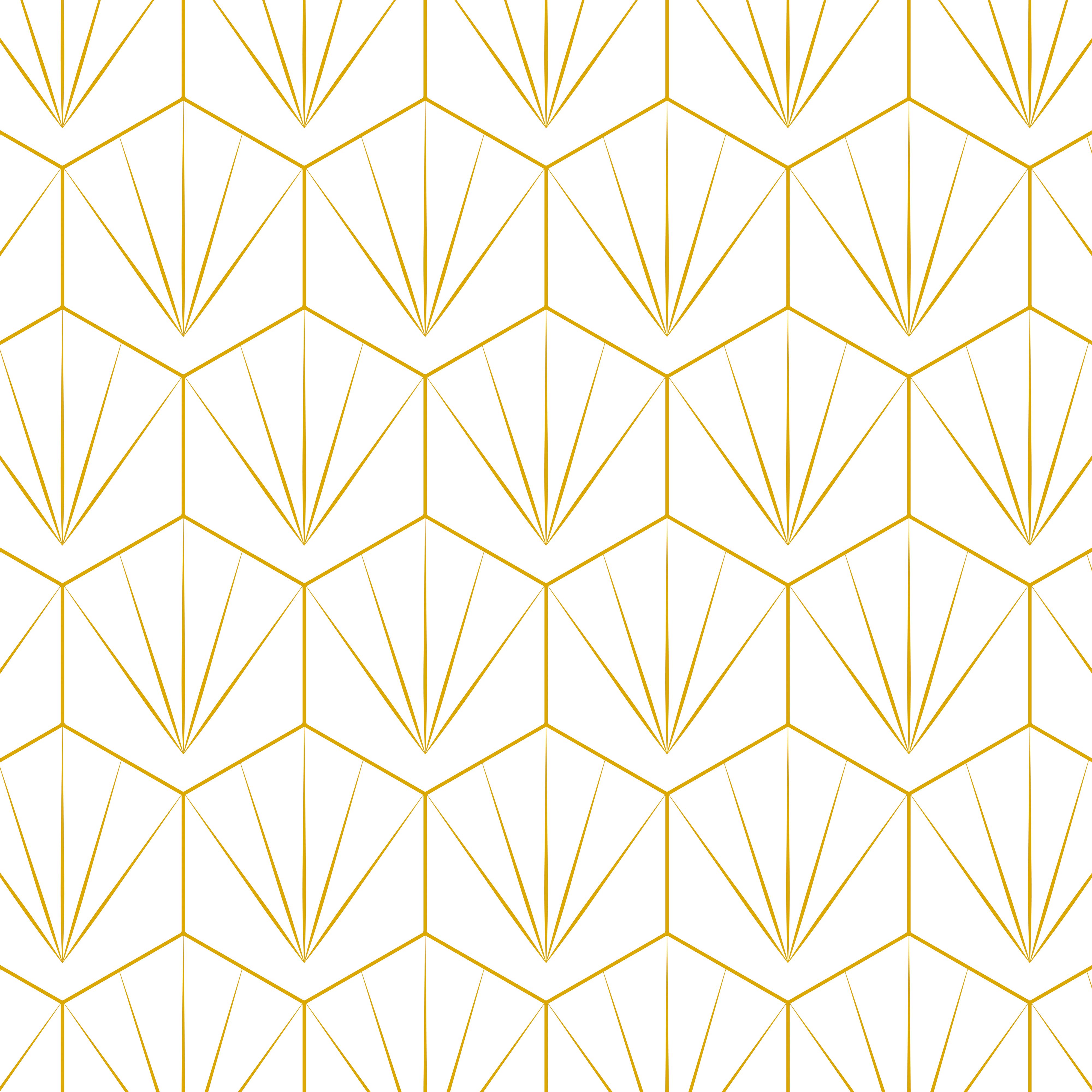 Stylepanel Gloss Mustard Art Deco Acrylic Straight Bathroom Decorative wall panel (H)2400mm x (W)896mm