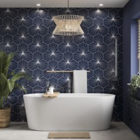 Stylepanel Gloss Navy Star dream Acrylic Bathroom Decorative panel (H)2400mm (W)1200mm