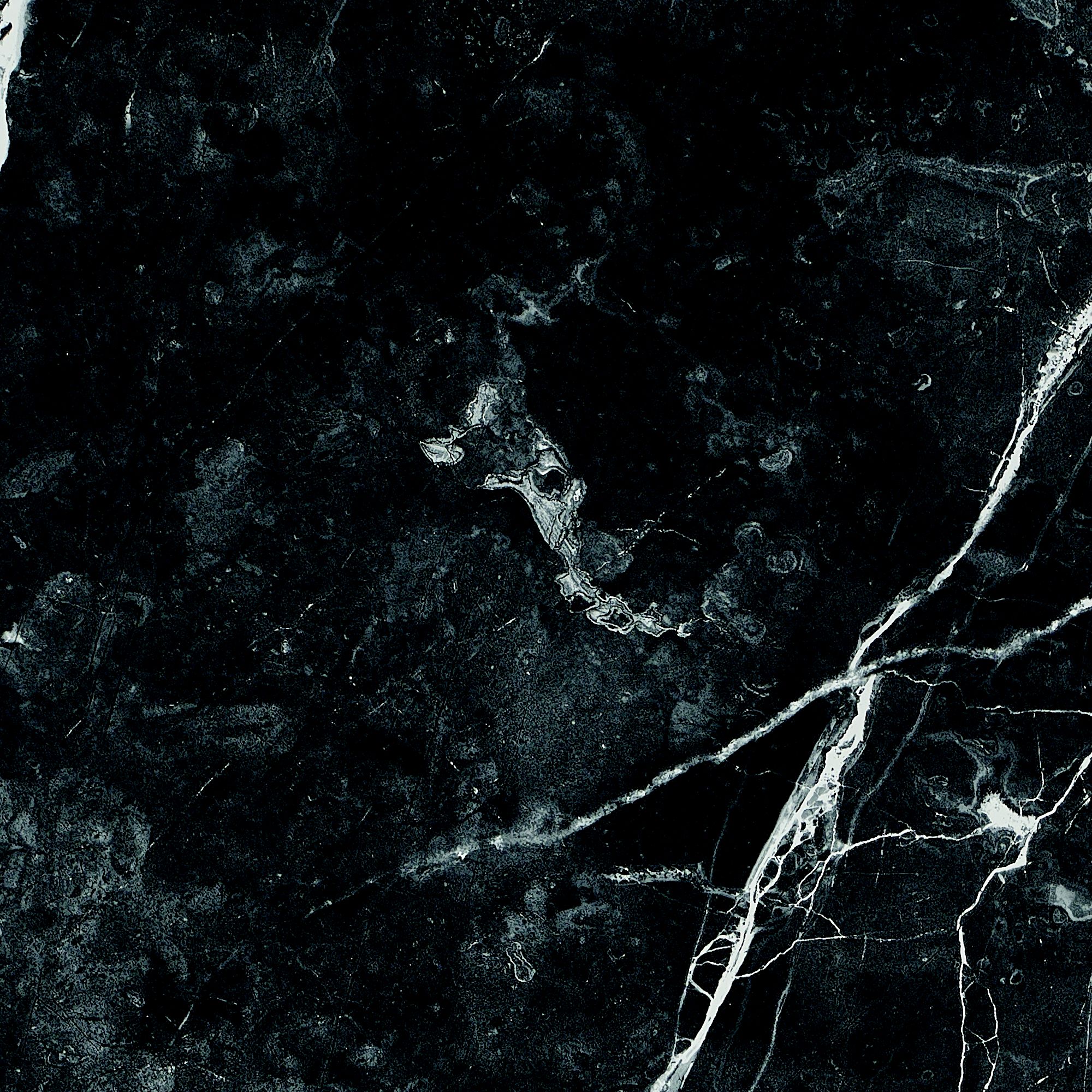 Stylepanel Laminated Bathroom Decorative panel (H)2440mm (W)1179mm - Matt Black & white Pietra Marble effect