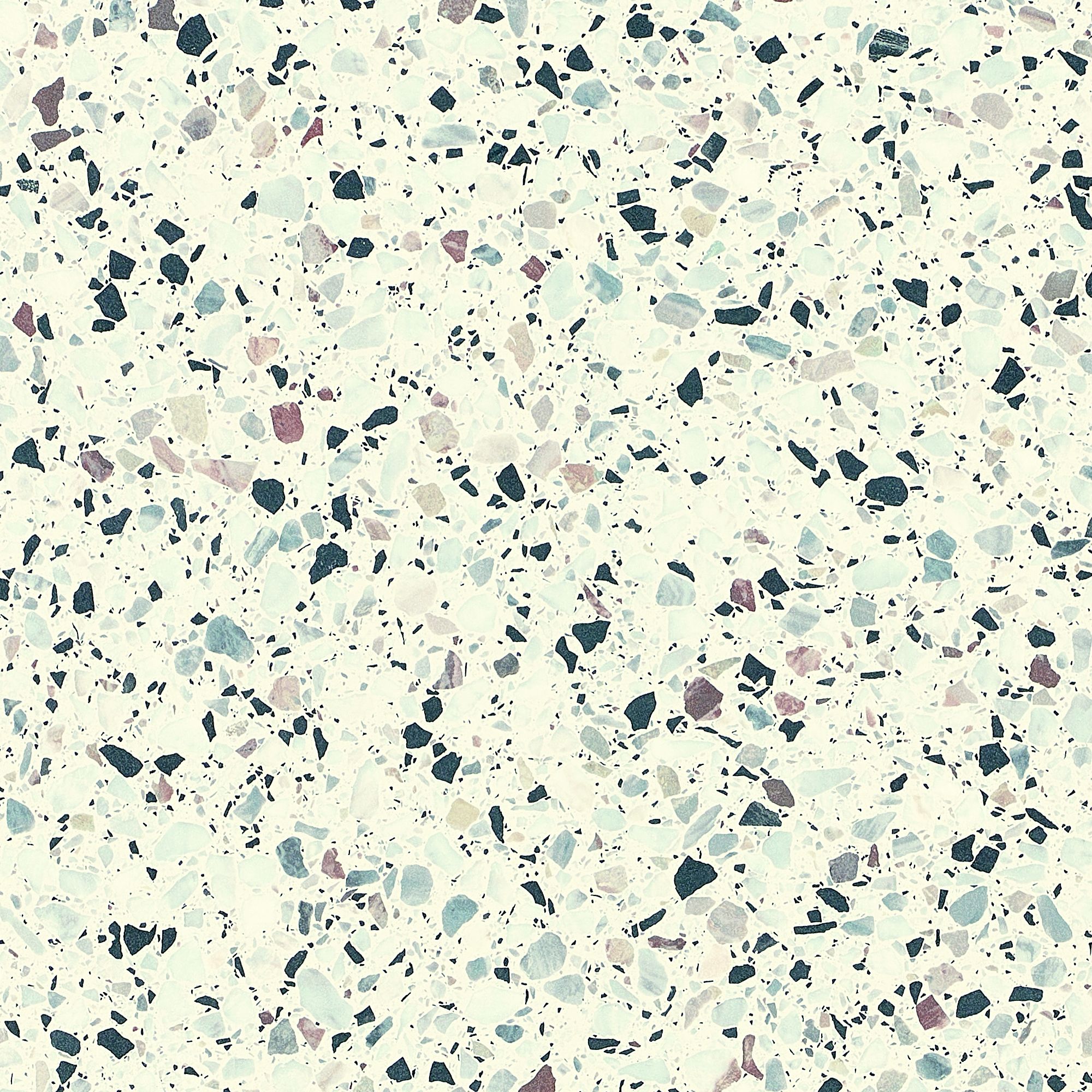 Stylepanel Laminated Bathroom Decorative panel (H)2440mm (W)1200mm - Matt White & blue Terrazzo