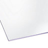 Styrene Clear Polystyrene Flat Glazing sheet, (L)1.2m (W)0.6m (T)4mm
