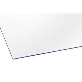 Styrene Clear Polystyrene Flat Glazing sheet, (L)1.8m (W)0.6m (T)2mm