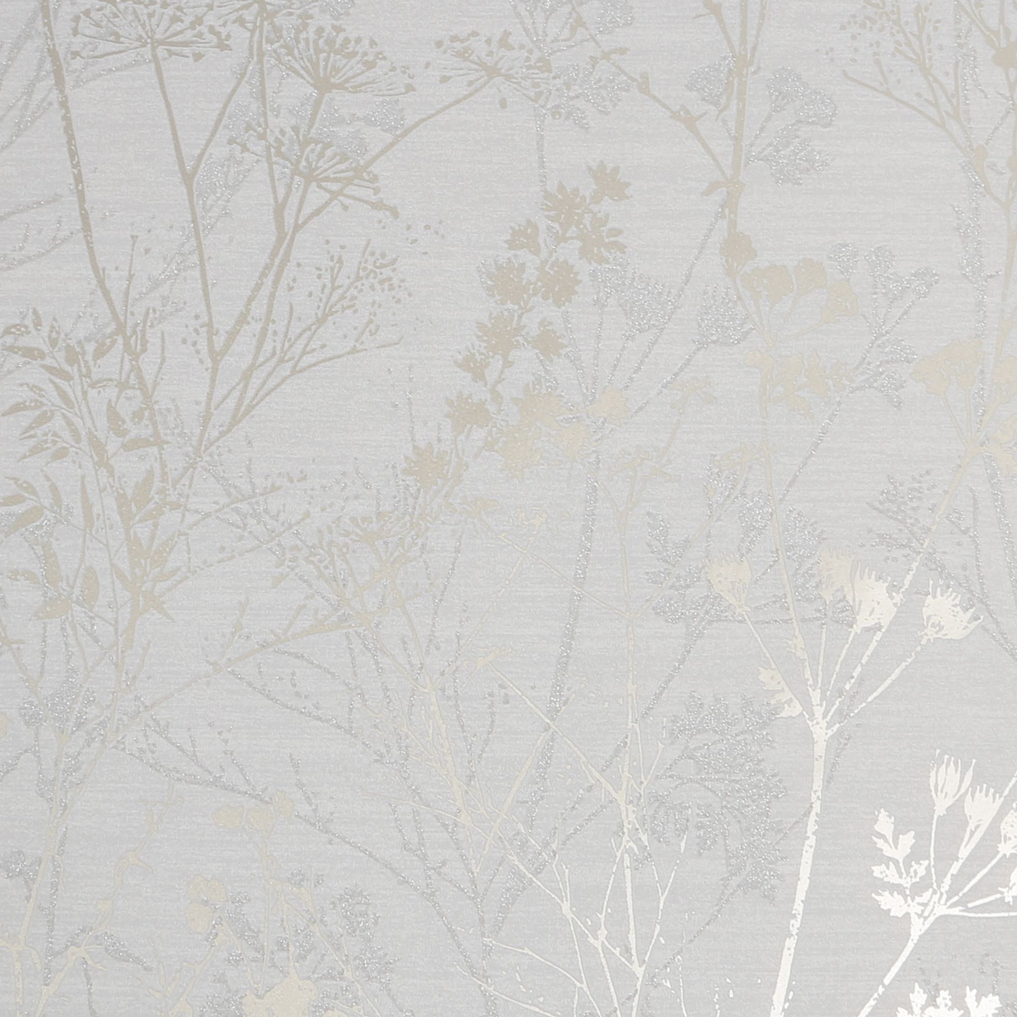 Sublime Pale Gold Hedgerow Smooth Wallpaper Sample