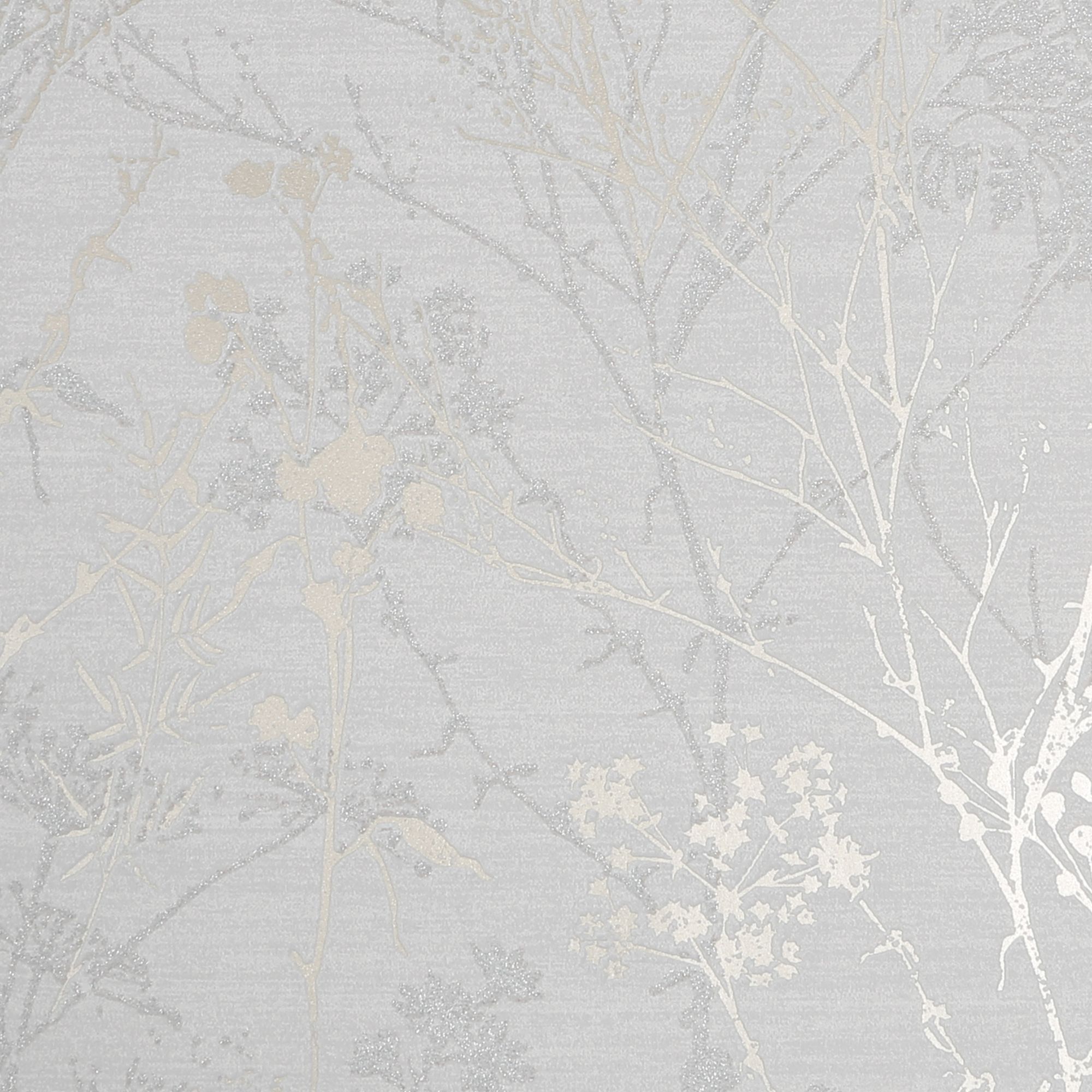 Sublime Pale Gold Hedgerow Smooth Wallpaper Sample
