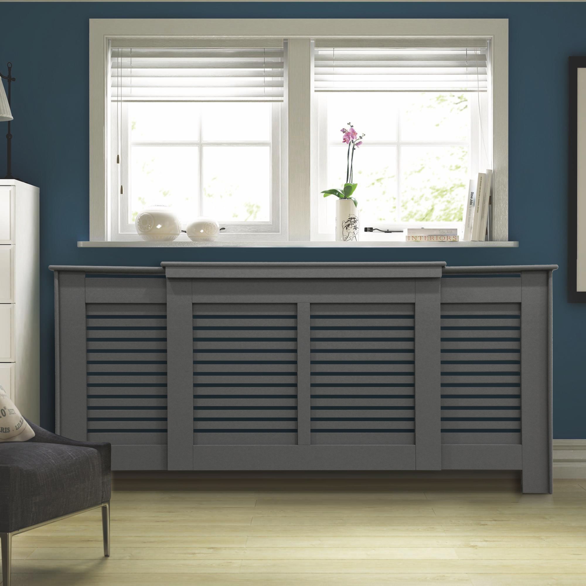 Suffolk Medium - large Grey Radiator cover