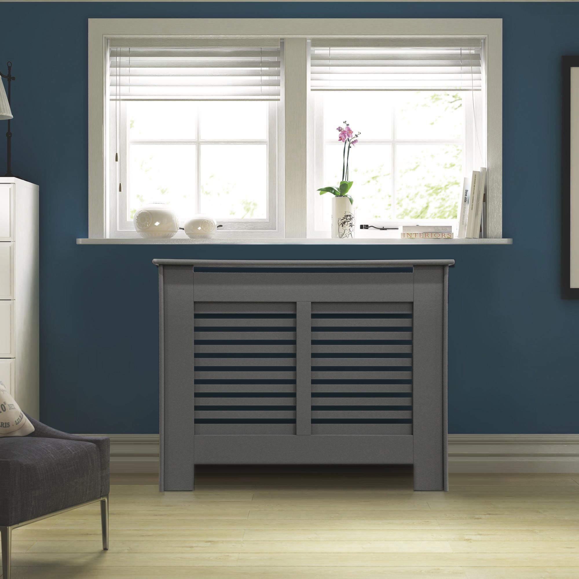 Suffolk Small Grey Radiator cover