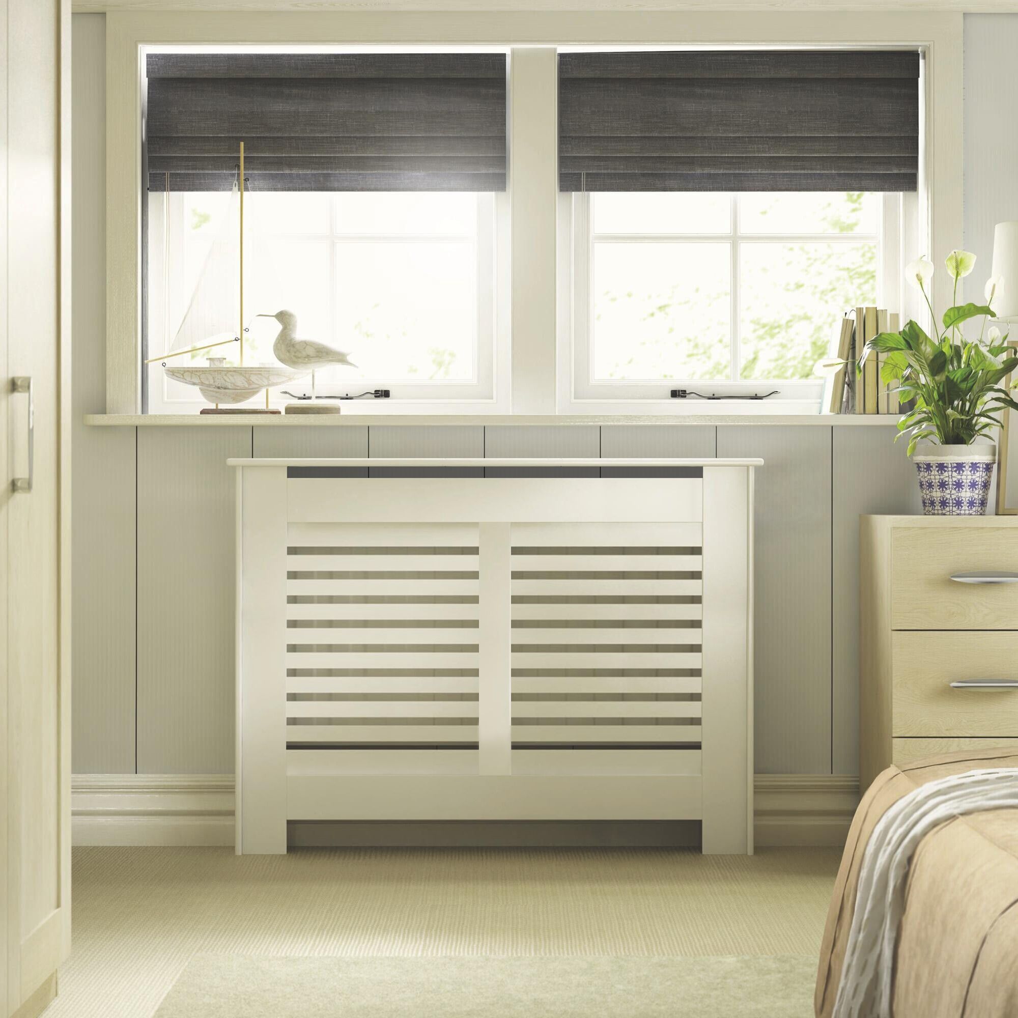 Suffolk Small White Radiator cover
