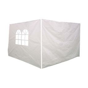 Suhali White Plastic Side curtain (W)2950mm (D) 1940mm