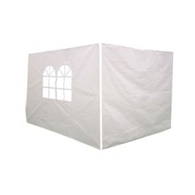Suhali White Side curtain, (W)2.95m (D)1.95m - Assembly required