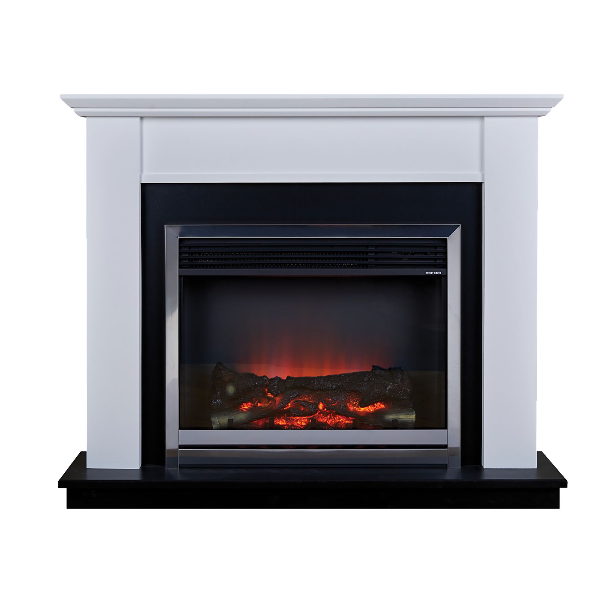Suncrest Antigua White Electric fire suite