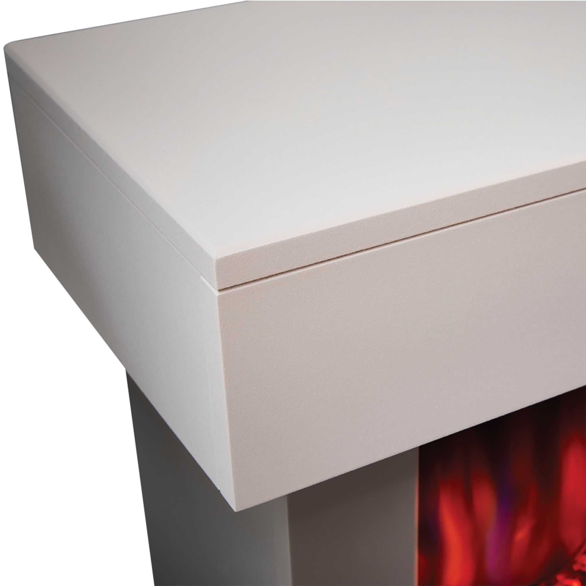 Suncrest Bourne White Electric fire suite