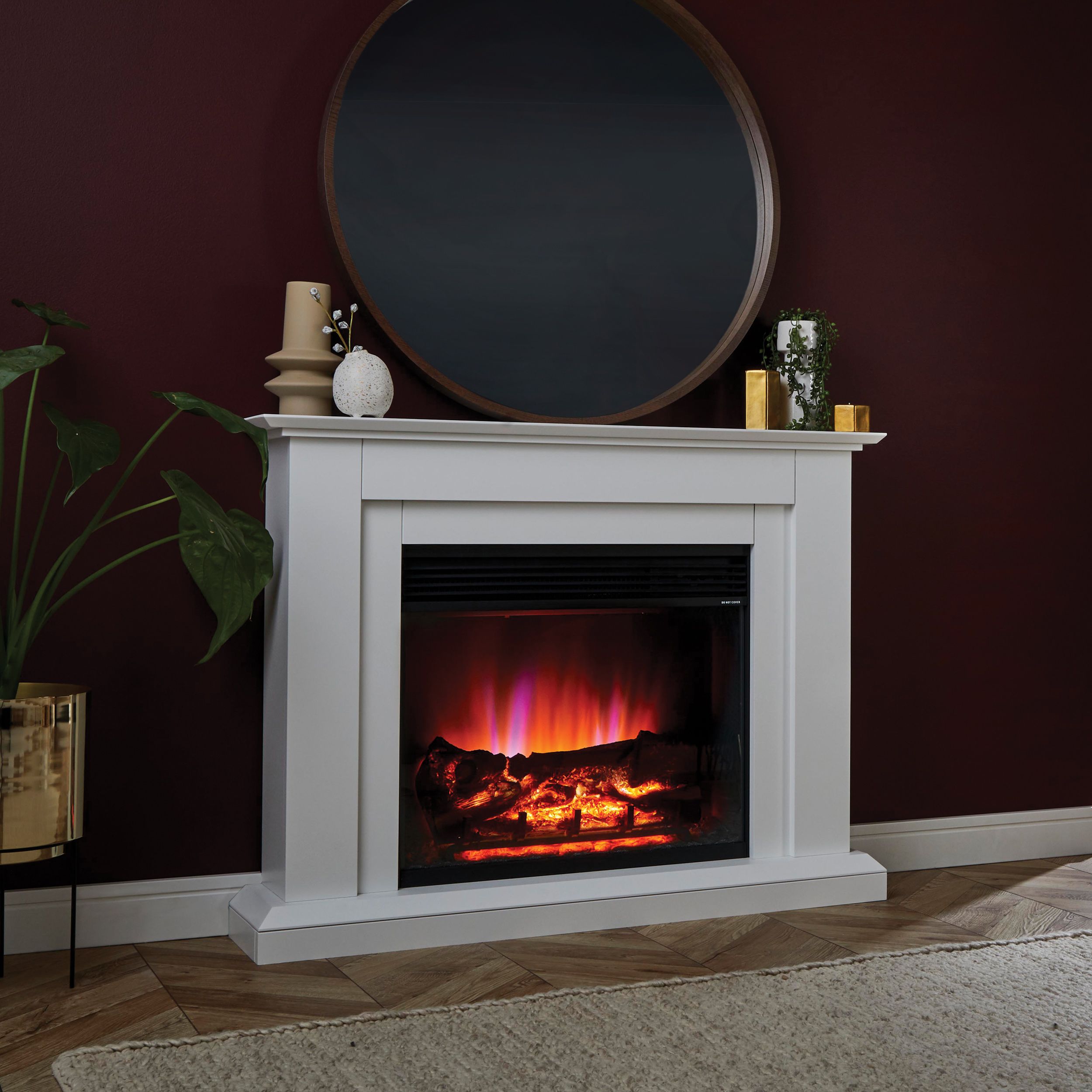 Suncrest Horley White Electric fire suite