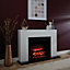 Suncrest Lindale White Electric fire suite