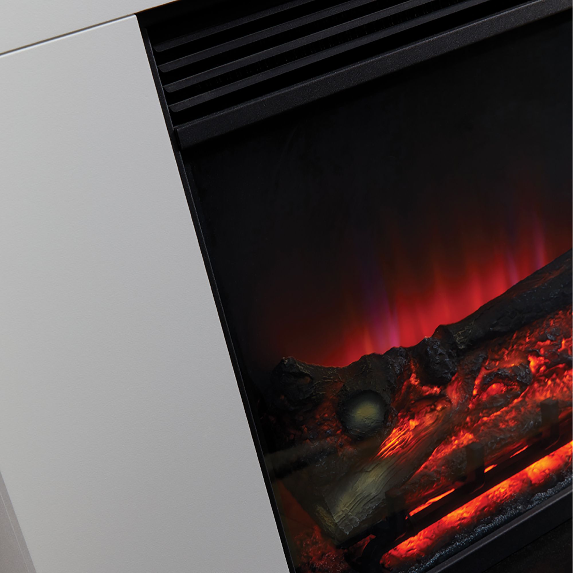 Suncrest Lindale White Electric fire suite