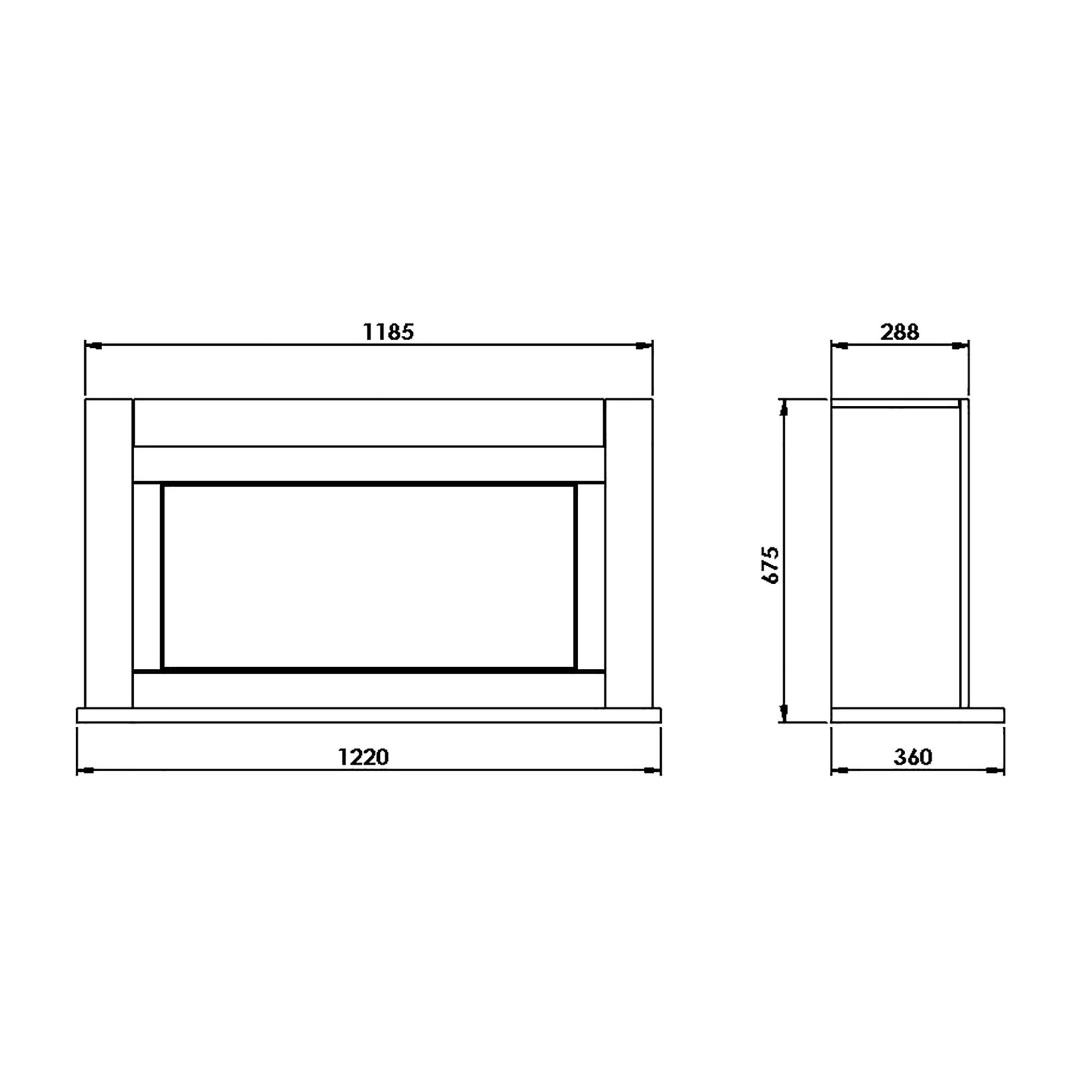 Suncrest Lumley-Ambience White Electric fire suite