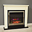 Suncrest Middleton White Electric fire suite