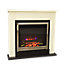 Suncrest Middleton White Electric fire suite