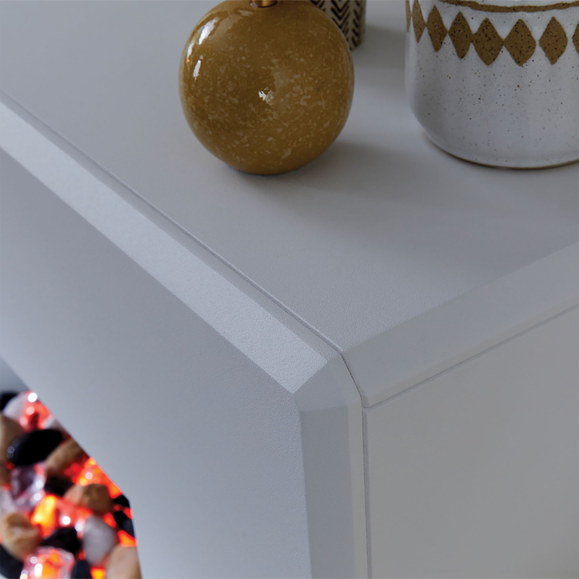 Suncrest Stockeld White Electric fire suite