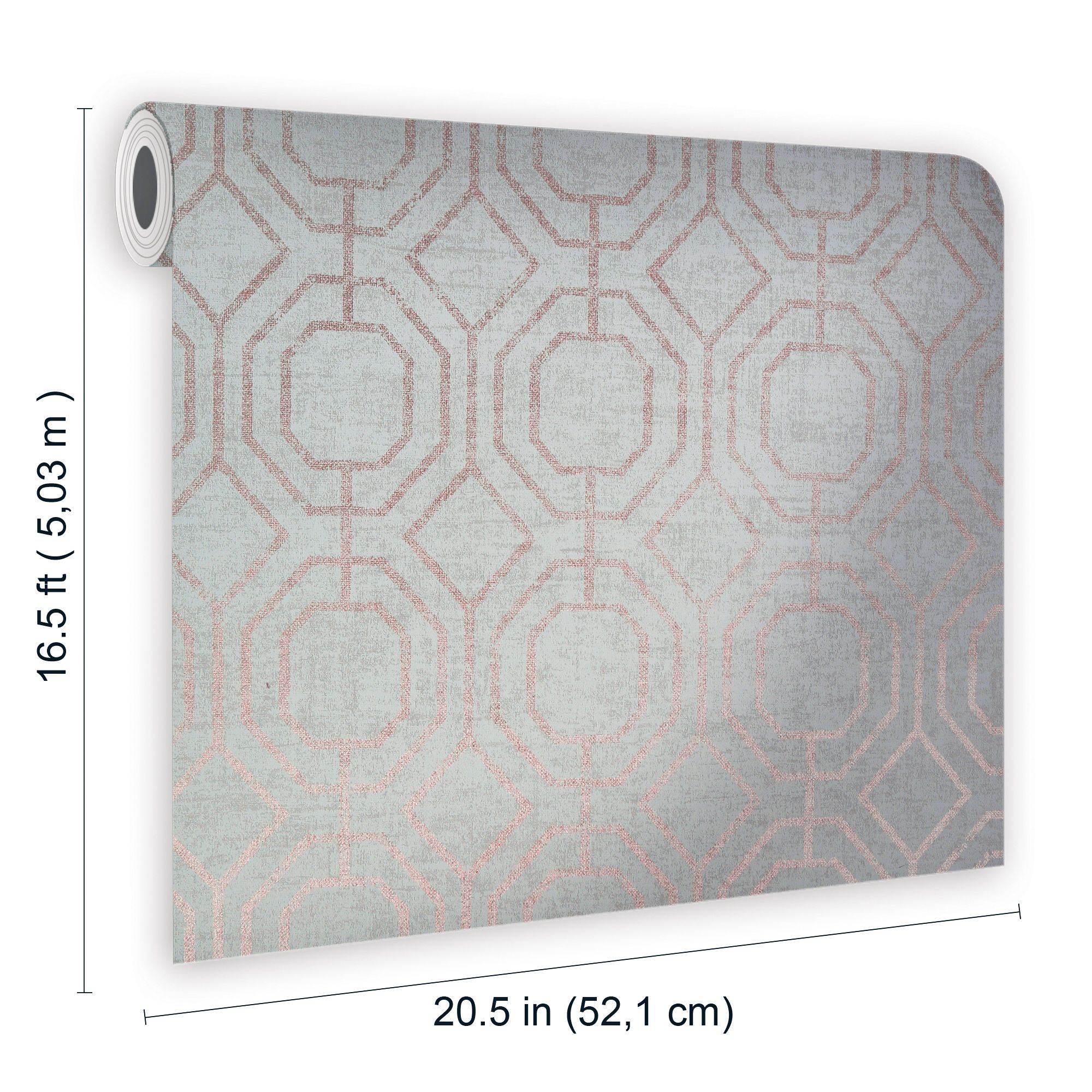 Superfresco Champagne Geometric Smooth Wallpaper