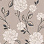 Superfresco Colours Mushroom Floral Textured Wallpaper