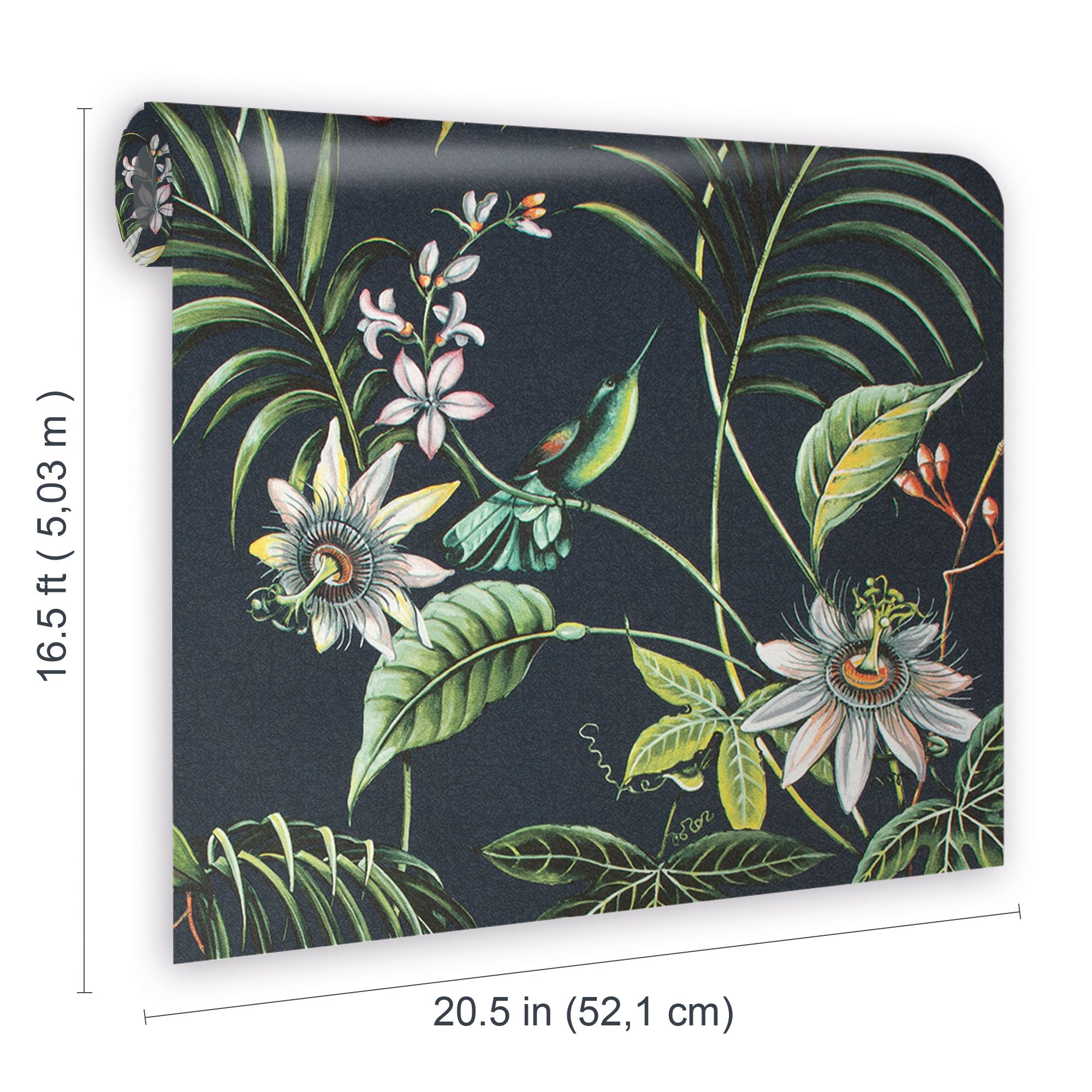 Superfresco Easy Adilah Black Leaves Smooth Wallpaper