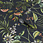 Superfresco Easy Adilah Black Leaves Smooth Wallpaper