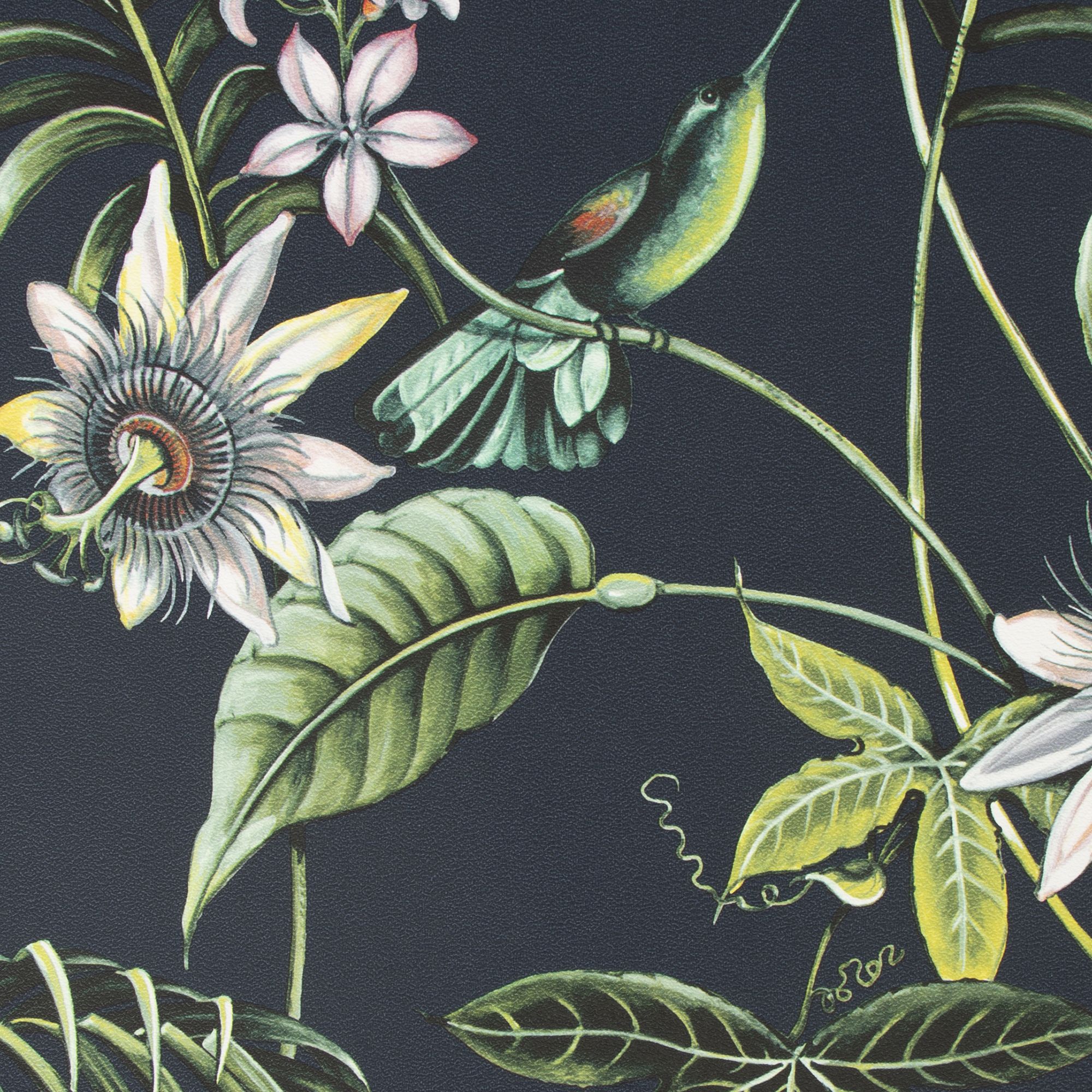 Superfresco Easy Adilah Black Leaves Smooth Wallpaper