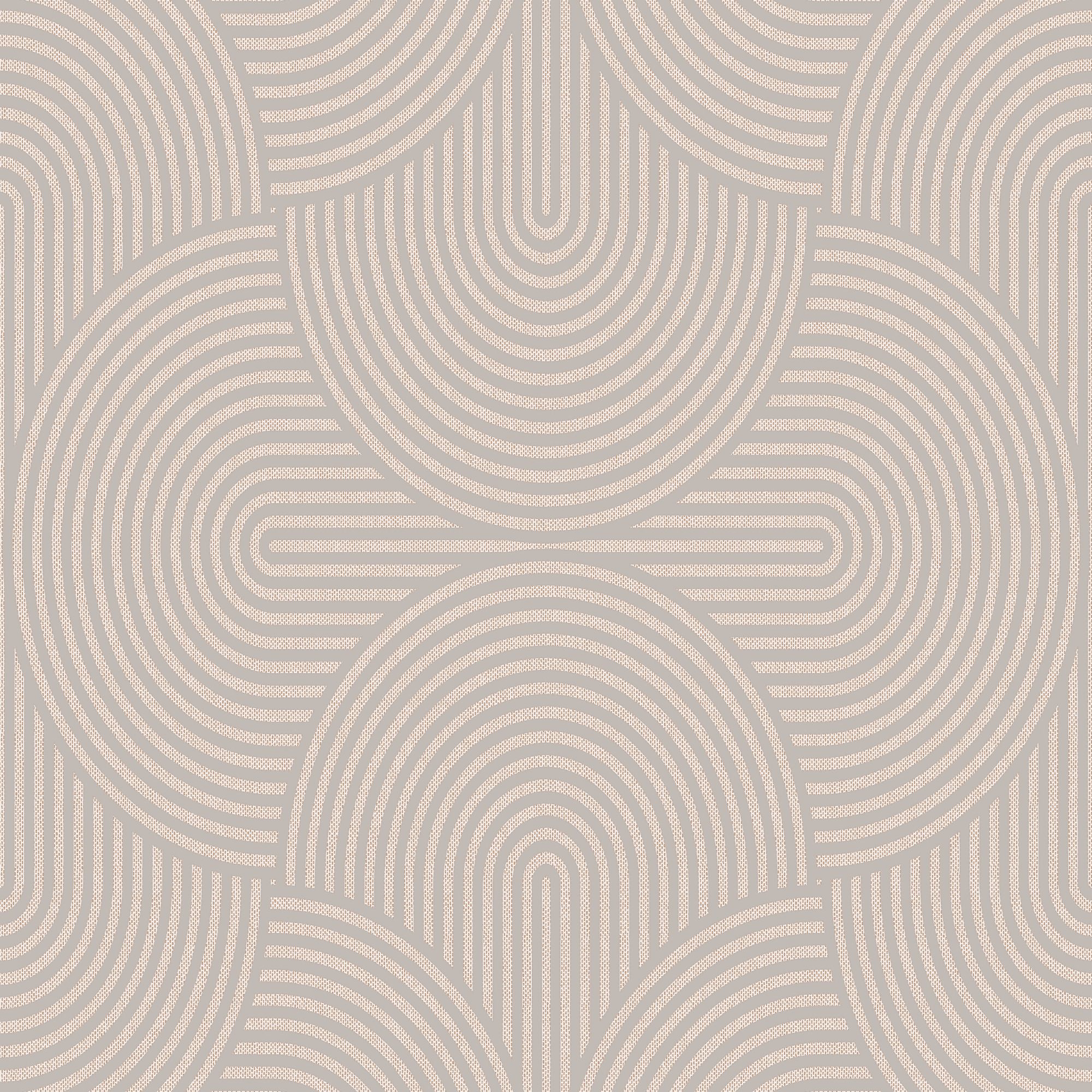 Superfresco Easy Beige Metallic effect Geometric Smooth Wallpaper Sample