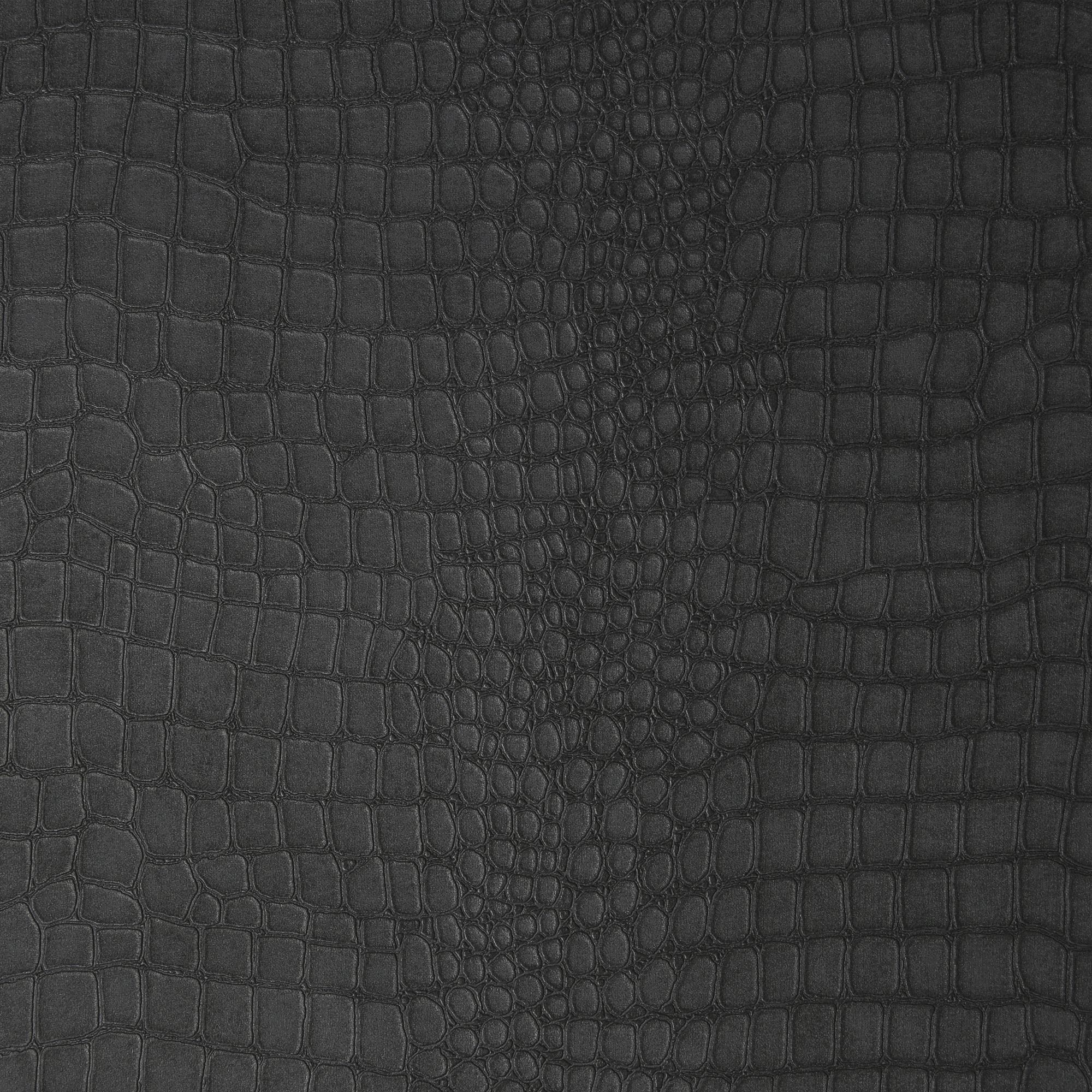 Superfresco Easy Black Crocodile Textured Wallpaper Sample