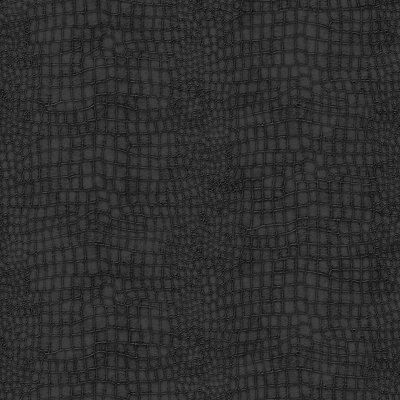 Superfresco Easy Black Crocodile Textured Wallpaper Sample