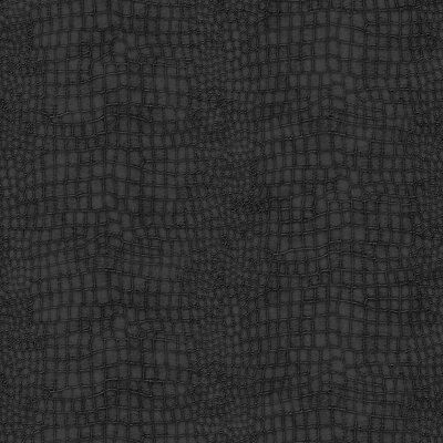 Superfresco Easy Black Crocodile Textured Wallpaper Sample