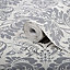 Superfresco Easy Como Damask Silver glitter effect Embossed Wallpaper