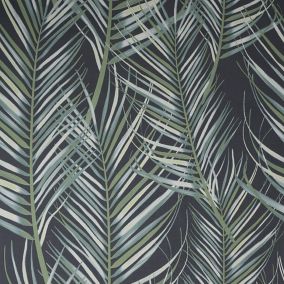 Superfresco Easy Green Palm leaves Smooth Wallpaper