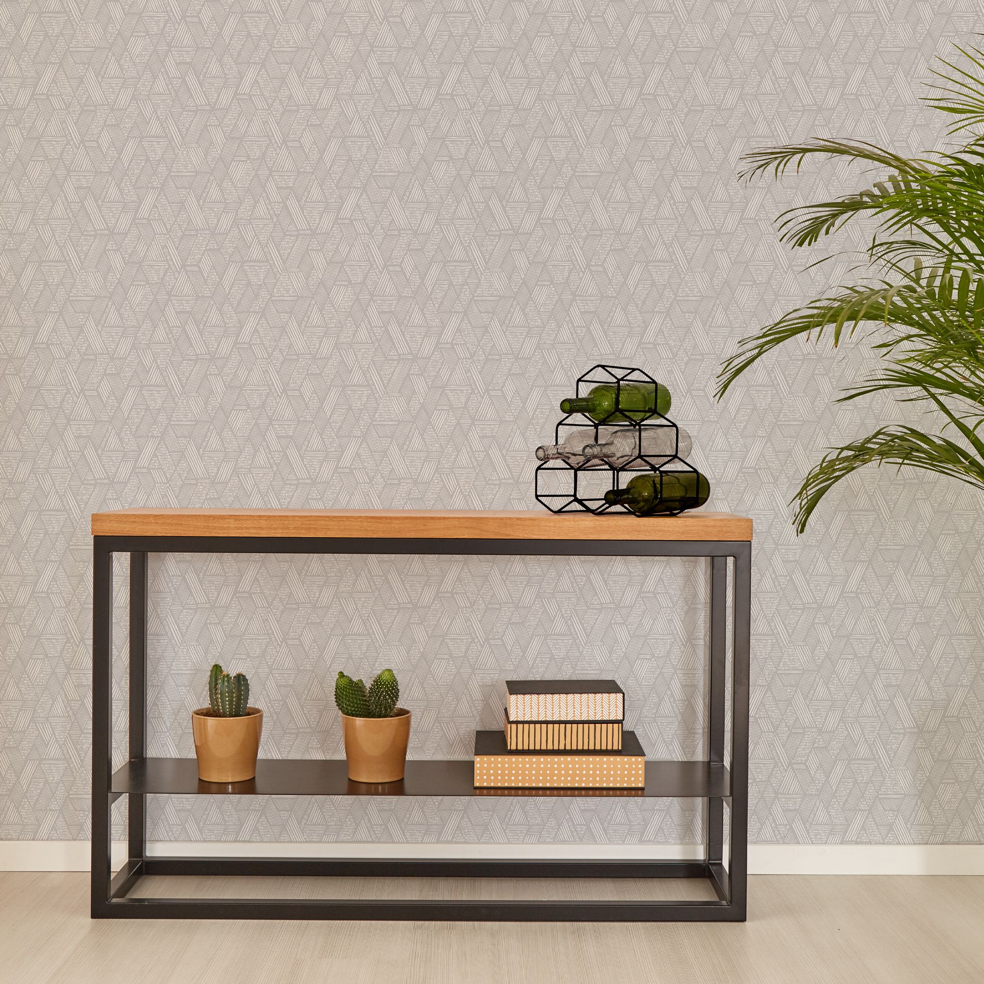 Superfresco Easy Grey Fabric effect Geometric Textured Wallpaper Sample
