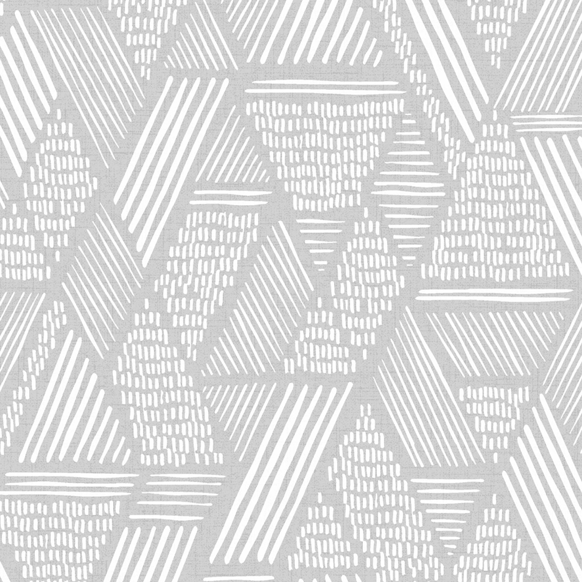 Superfresco Easy Grey Fabric effect Geometric Textured Wallpaper Sample