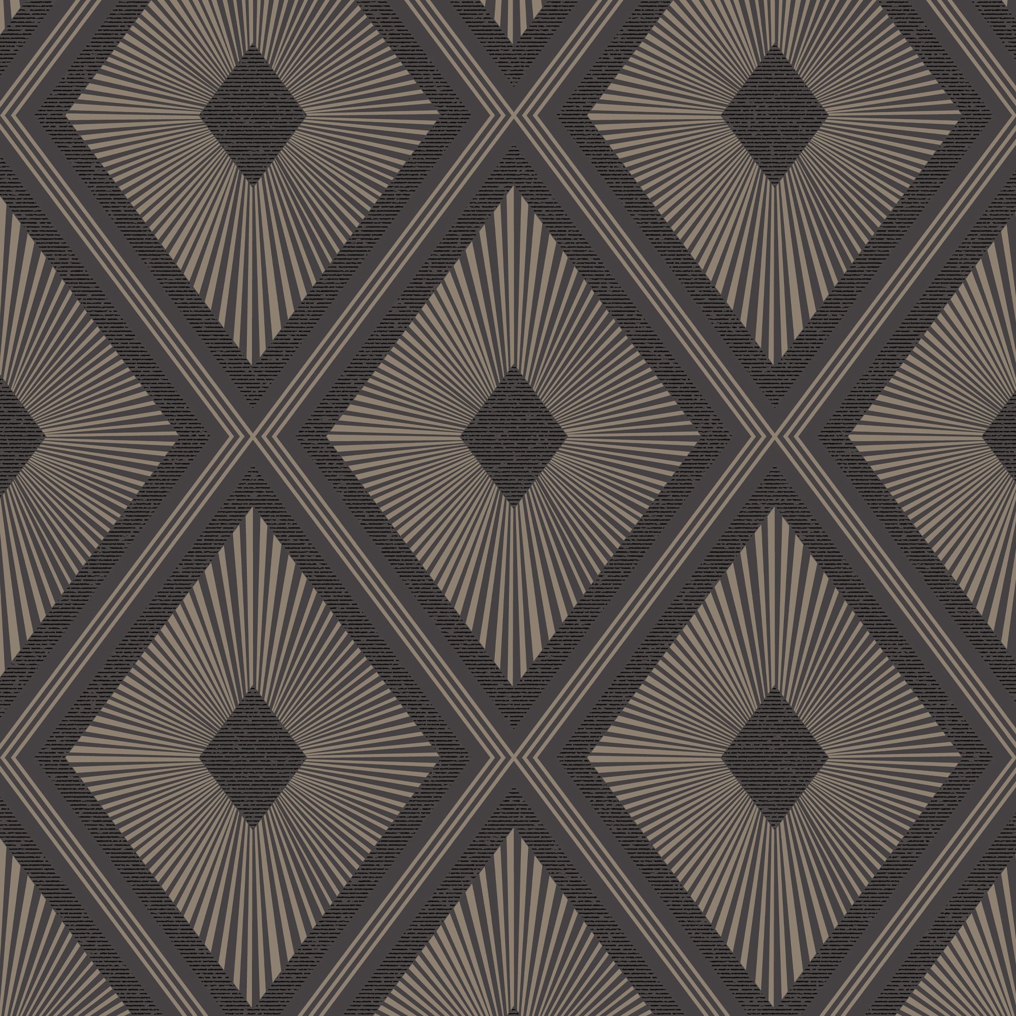 Superfresco Easy Grey Metallic effect Fitz Geo Textured Wallpaper
