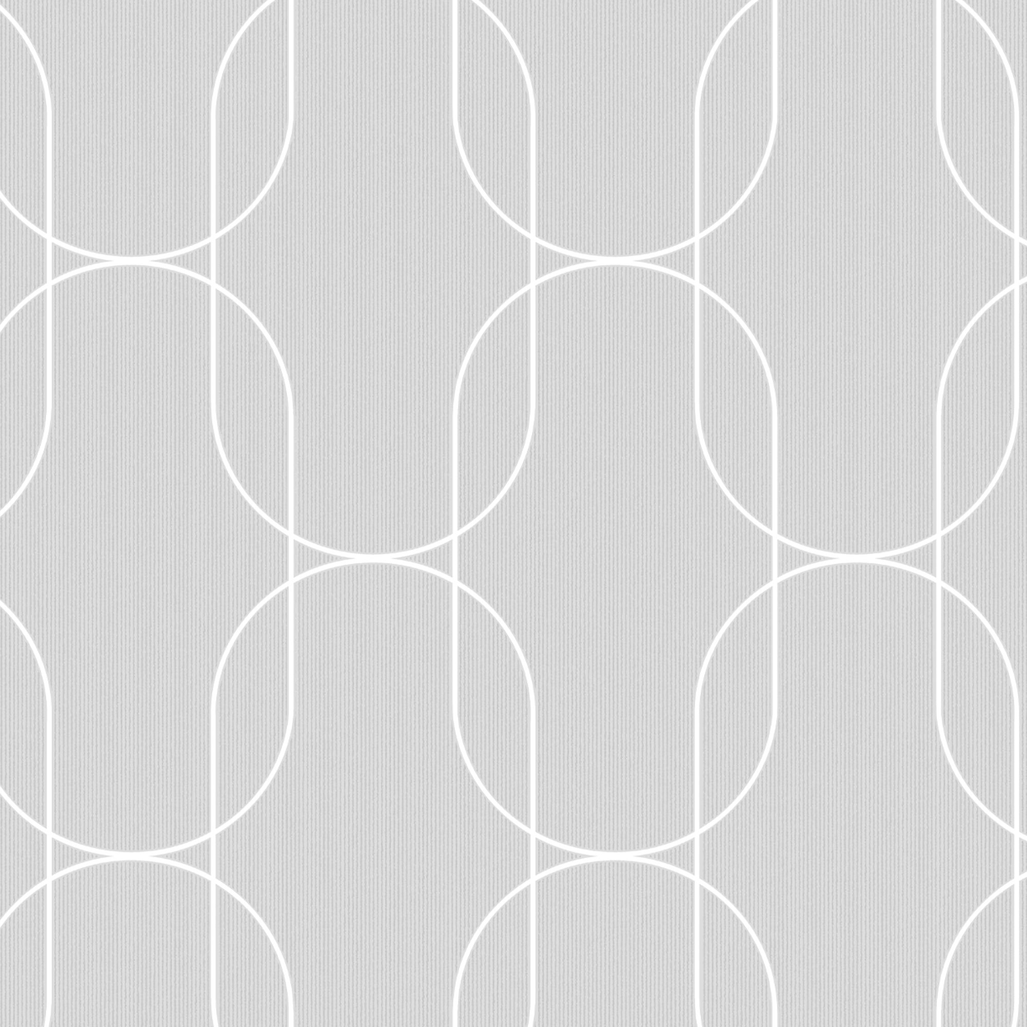 Superfresco Easy Grey Metallic effect Infinite Geo Textured Wallpaper Sample