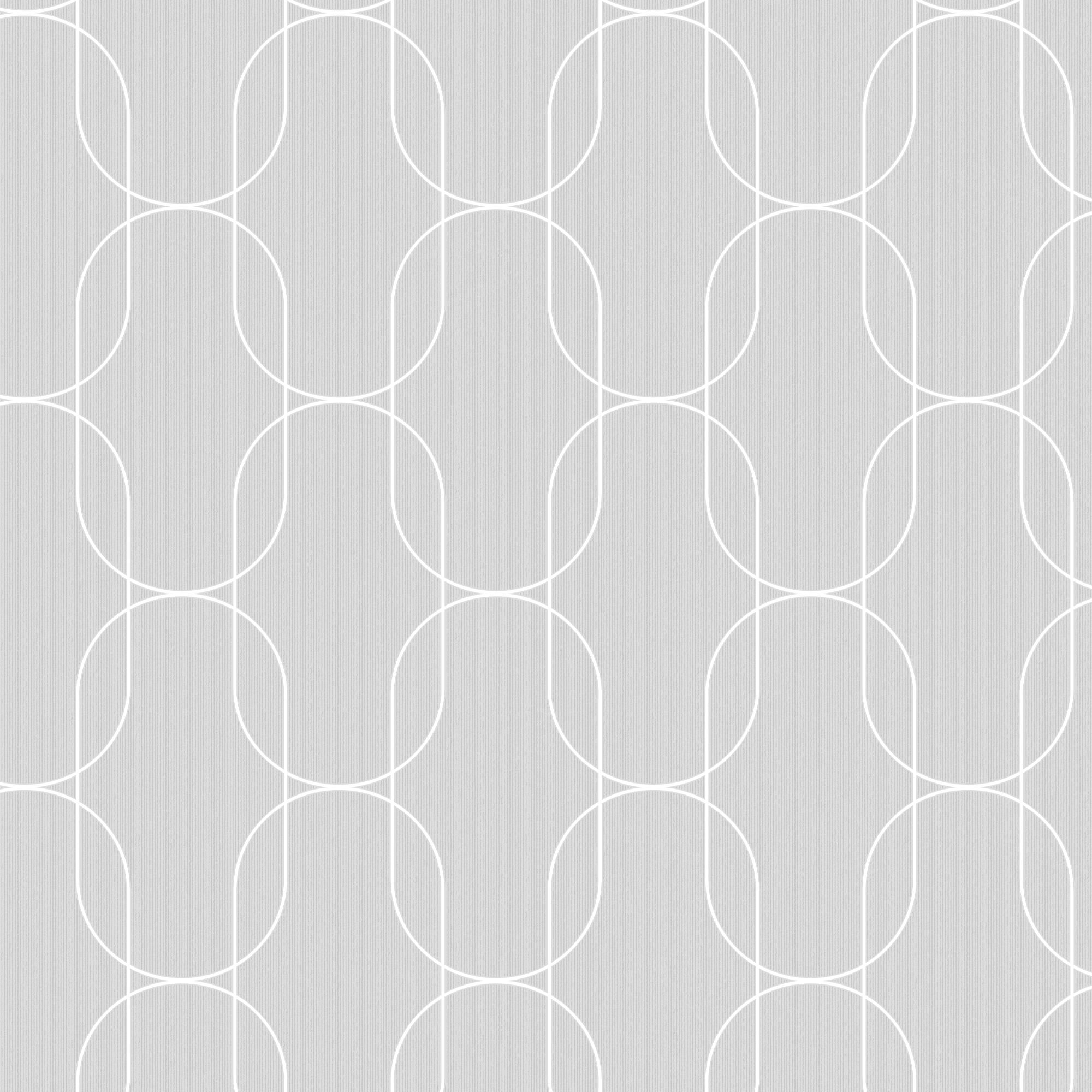 Superfresco Easy Grey Metallic effect Infinite Geo Textured Wallpaper