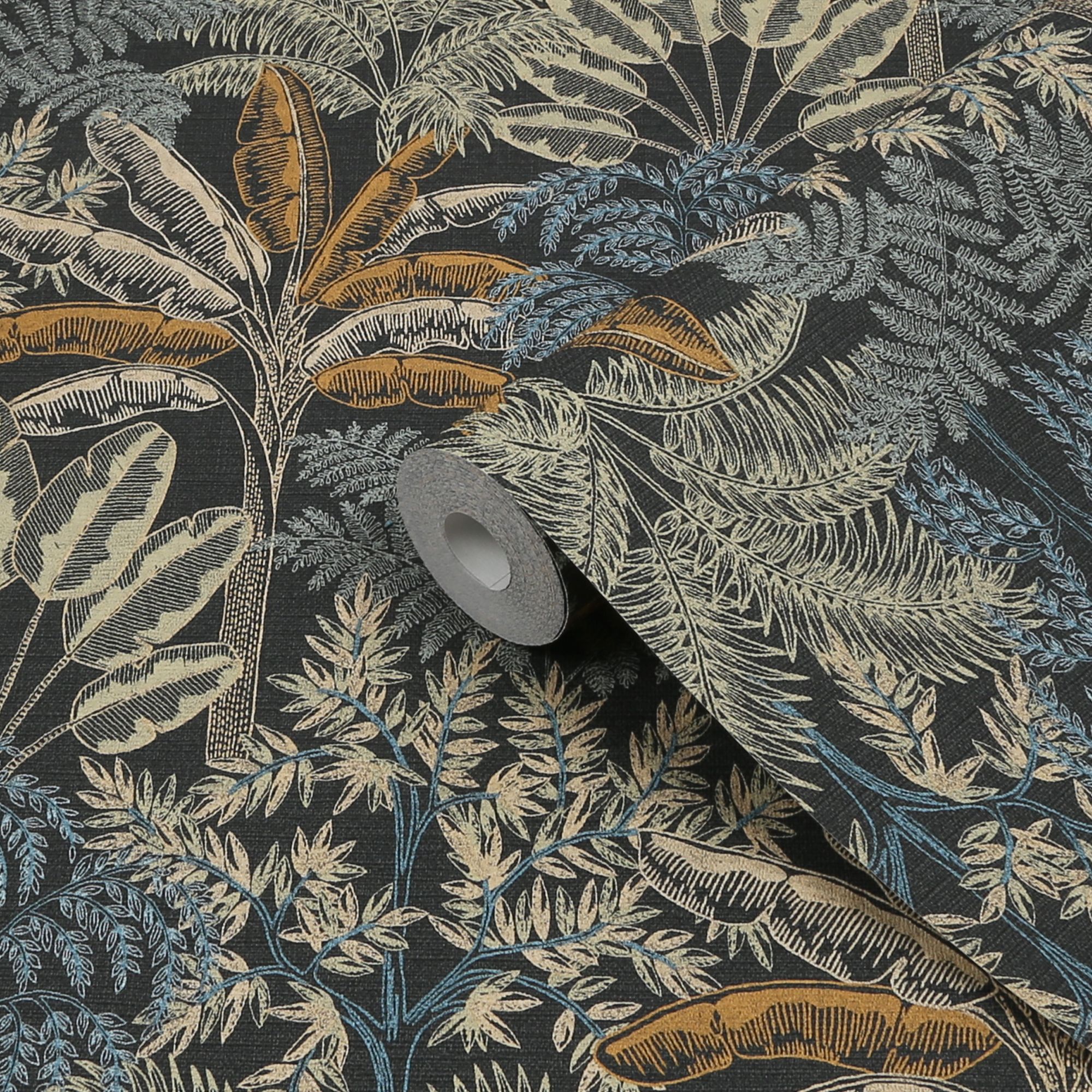 Superfresco Easy Intrigue Midnight Embossed Wallpaper