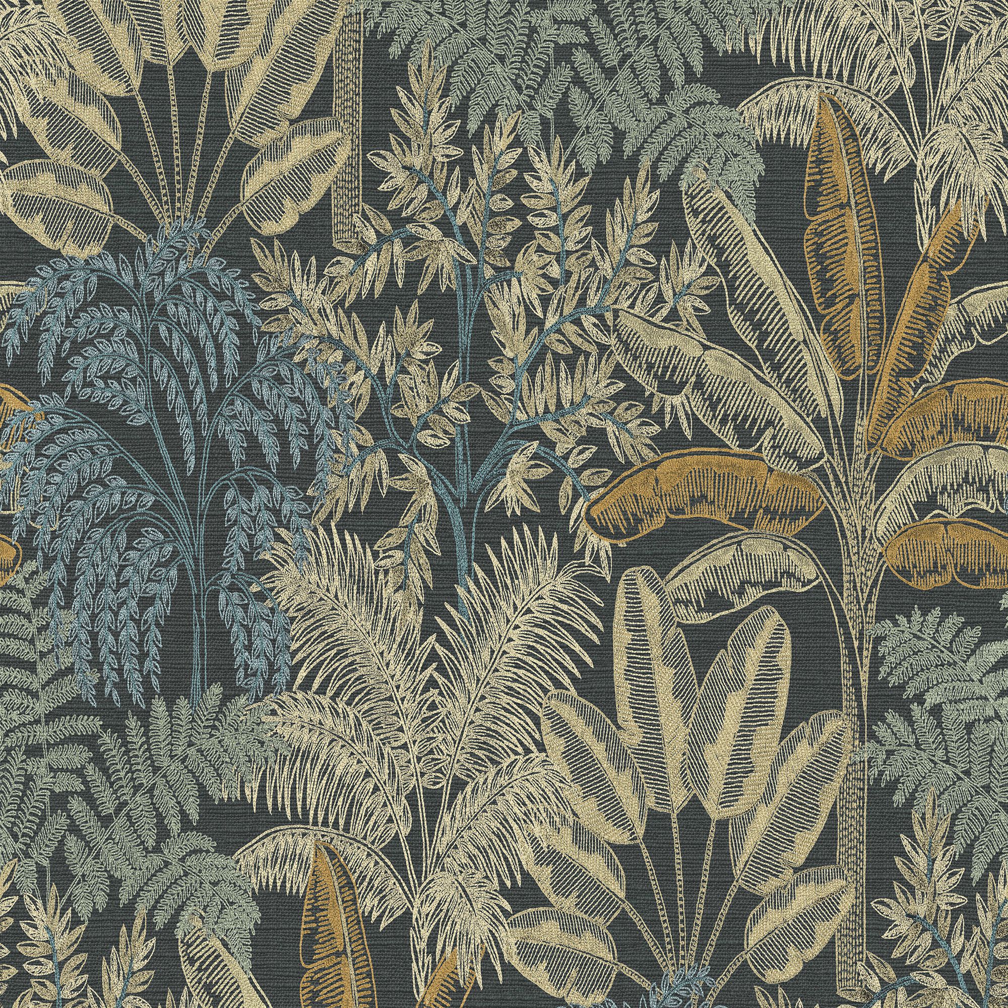 Superfresco Easy Intrigue Midnight Embossed Wallpaper